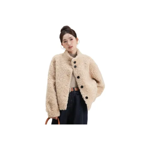 OURUOKE Бархат Feel Пальто Женское