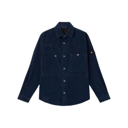 Stone Island Индиго Мужские Рубашки