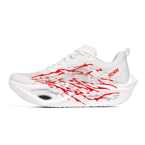 FCMM Rebound Дышащий Быстросохнущий Низкий Топ Детская Беговая Обувь Белый Красный