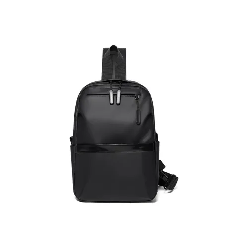 Techson Oxford Sling Bag Unisex Black Gray Техсон Оксфорд Слинг Сумка Унисекс Черный Серый