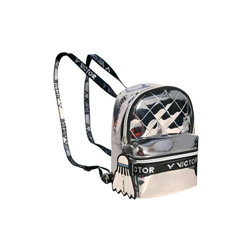 Victor Бадминтон Ракетки Сумка Рюкзак Сияющий Серебристый Унисекс