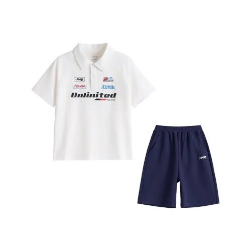 JEEP Мягкий Удобный Минималистский стиль Спортивный костюм 2025 Летний Подростки