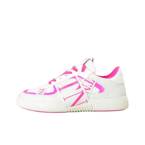 Valentino VL7N Низкий Топ Стильный Скейтбординг Женские Белый Розовый