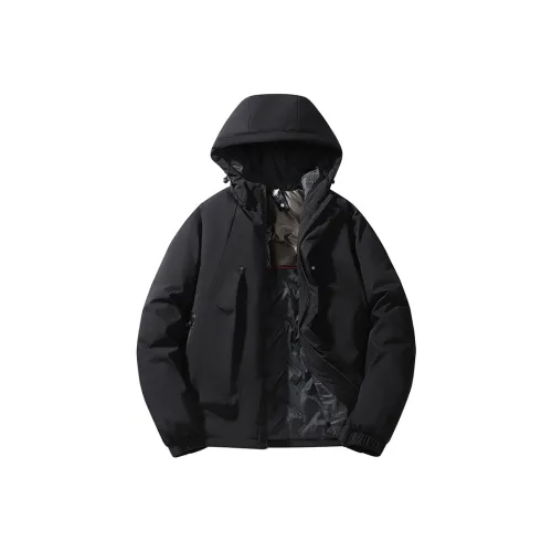 DOUBLEFISH С капюшоном пуховая куртка пальто унисекс