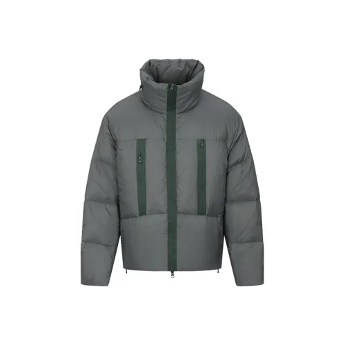URBAN REVIVO Серый Зеленый Мужской Пуховик