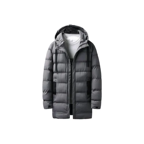 DOUBLEFISH С капюшоном пуховая куртка пальто унисекс