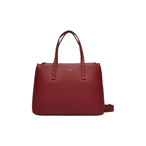 CALVIN KLEIN Переработанный полиэстер Тоут Сумка Сумка для покупок Сумка на плечо Сумка среднего размера Женская Красная