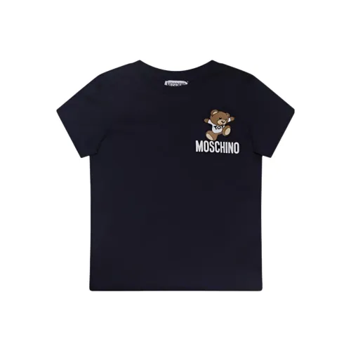 MOSCHINO T-рубашка детская морского синего цвета