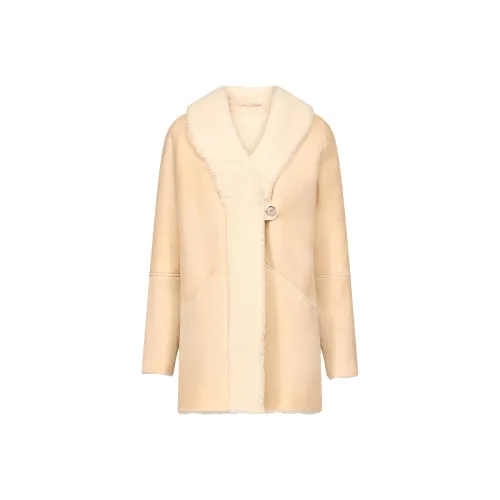 Loulou De Saison Бежевый Женское Пальто
