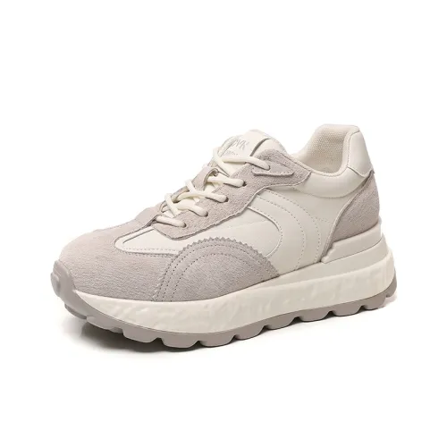 QITUMAUL Устойчивый к истиранию Дышащий Отводящий влагу Легкий Увеличивающий высоту Низкий Топ Повседневная Обувь Женская