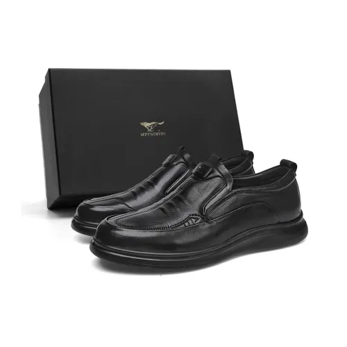 SEPTWOLVES Повседневные кожаные туфли для мужчин