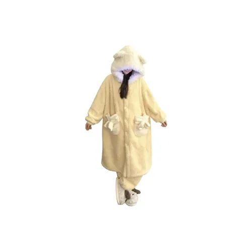 PZHK Желтый KTV Кошка Комплекты одежды Унисекс Пижамные комплекты