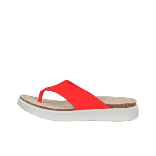 Ecco Corksphere Аbrasion Resistant Шлепанцы Женские Red