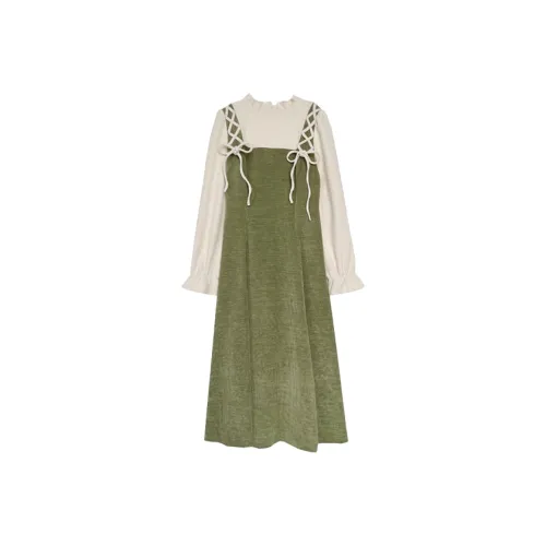 COVT Длинное платье с длинными рукавами женское