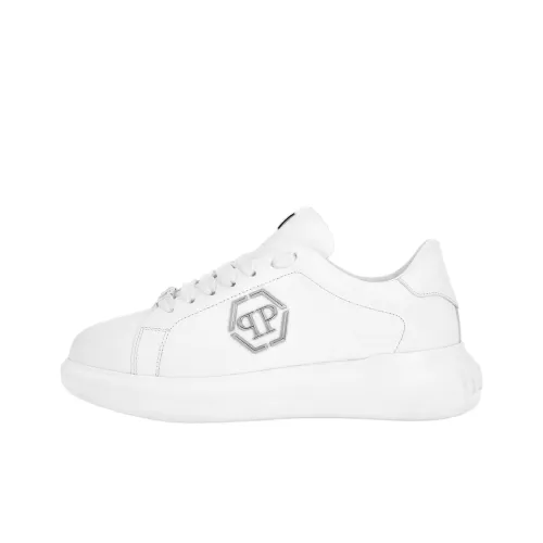PHILIPP PLEIN Hexagon Low Топ Повседневная обувь Унисекс Белый