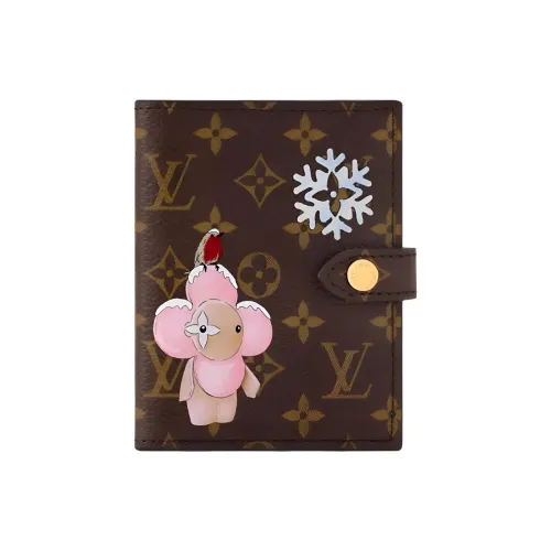 LOUIS VUITTON VIVIENNE XMAS Монограмма Холст Путешествие Хранение Сумка Унисекс Коричневый