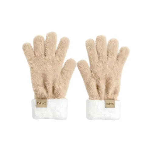 ZUOWEISHIJIA Искусственный мех из минковых перчаток для женщин