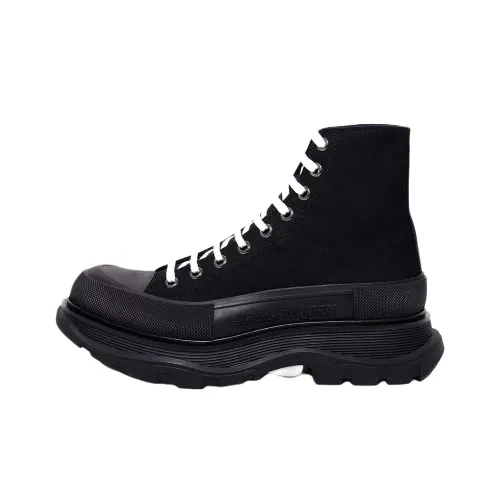 Alexander McQueen Tread Slick Короткий Martin Boot Мужской Черный