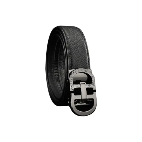 Vintage Cars Ремни из лощеной коровьей кожи Мужской Черный 3,5 см