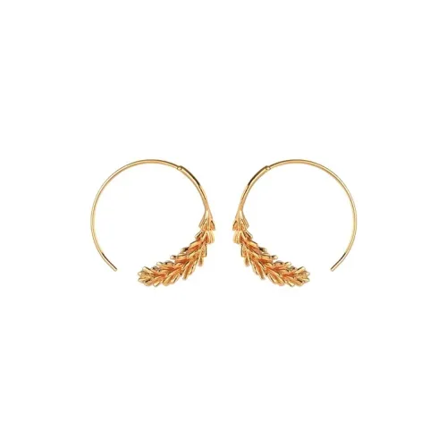 Yi Can Медные Гальванизированные с Настоящим Золотом Серьги Женские