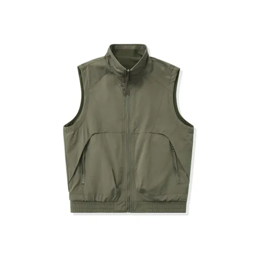 Guxiansen Осенний жилет свободный крой с флисовой подкладкой пэчворк куртка-карго мужская