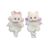 Фиолетовый бант кошка + розовый бант кошка