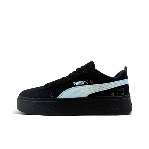 PUMA Smash Platform Low Топ Скейтборд Кроссовки Женские Черные