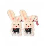 1 пара черных фартуков с кроликом