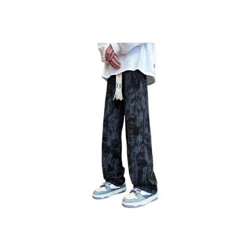 TUOFEI Черные флисовые унисекс повседневные штаны