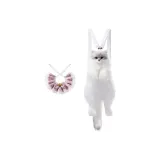 Геометрический шарф розового цвета JK