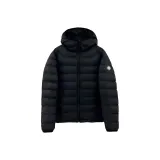 Черный хлопковый пуховик