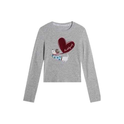 KYKW Фотиния Серый С флисовой подкладкой Женские T-рубашки