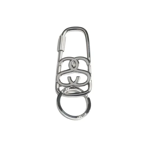 Stussy Keychains Женские Серебряный