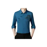 Синяя, с флисовой подкладкой, термическая рубашка