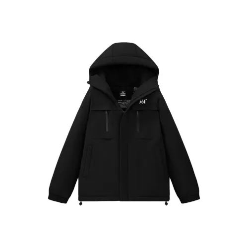 361° Супер-черный унисекс пуховики