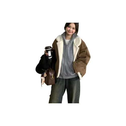 SIXUSICHOU Cropped Coat Women's