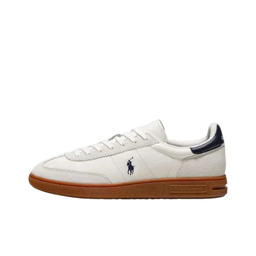 Polo Ralph Lauren Bedford Low Топ Скейтборд Кроссовки Мужские Белые