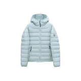 Синий хлопковый пуховик