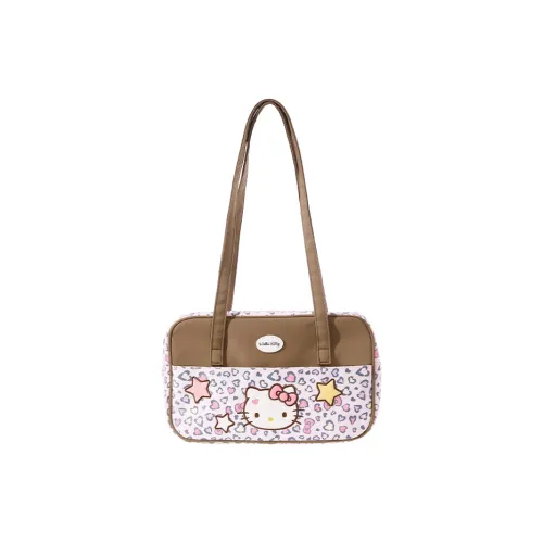 The Green Party Sanrio Collaboration Polyester Shoulder Bag Regular Women's Caramel Leopard