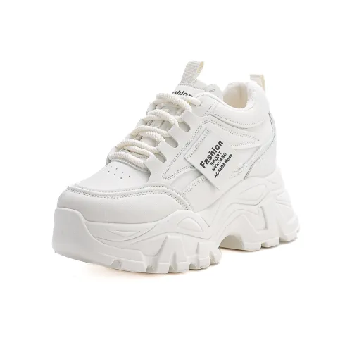 REIHUNG Низкий топ толстая подошва кроссовки женские