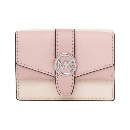 MICHAEL KORS Greenwich Покрытый холст Кошелек Экстра малый Женский Розовый
