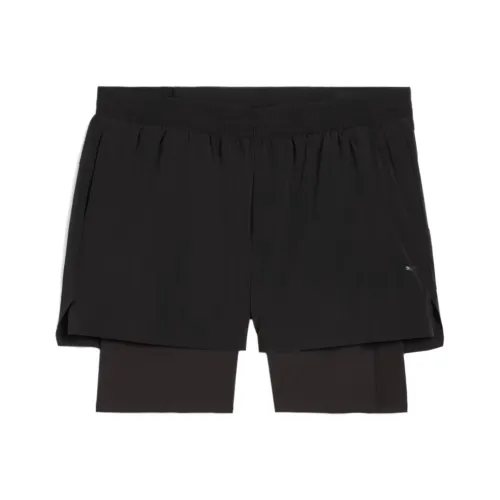 PUMA MMQ Черные Мужские Беговые Шорты