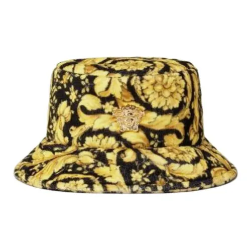 VERSACE Детские хлопковые панамы Черный Золото