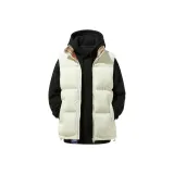 Экрю жилет + черный худи с флисовой подкладкой [Осенний и зимний специальный предложений]