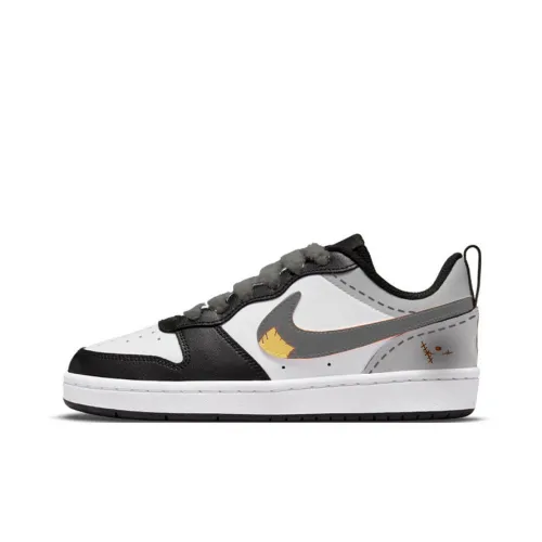 Nike Court Borough Soft and Cute Серый Низкий Топ Скейтборд Кроссовки Женские Кремово-Серый