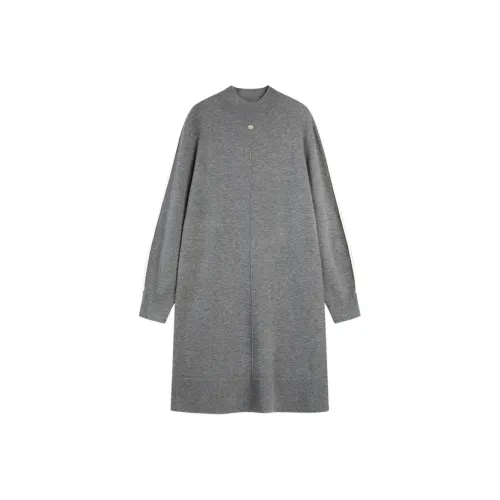 ELLE Длинное платье с длинными рукавами женское