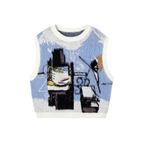 DIALOGUE Натюрморт Масло Картины Синий Женские Майки