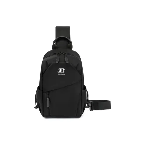 BEN SHERMAN Полиэстер Sling Сумка Стандартная Унисекс Черный Камуфляж