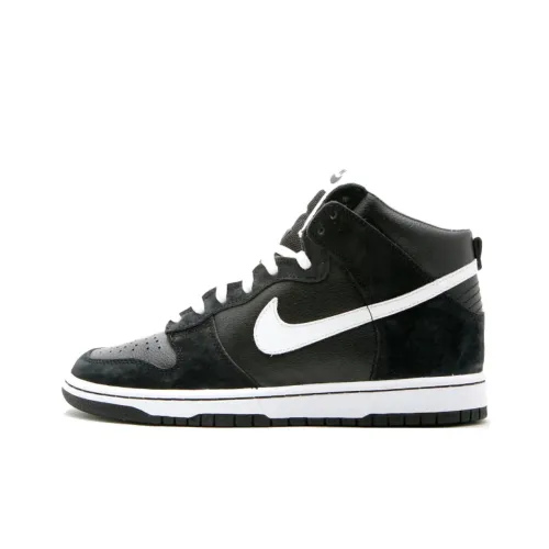 Nike Dunk SB Slip-resistant Abrasion-resistant High Top Skateboard Shoes Unisex Black Найк Dunk SB Противоскользящие Износостойкие Высокие Кроссовки для Скейтбординга Унисекс Черные