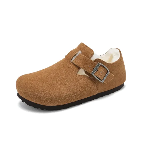 Reivanti Birkenstock Стиль Утепленная обувь Женская Имбирно-желтая